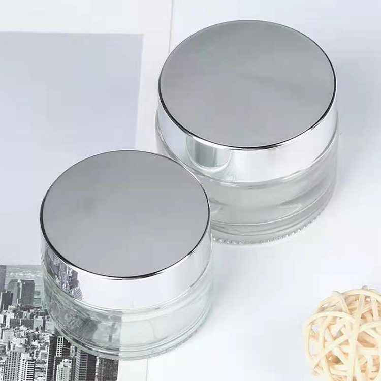 5g 15g 30g 50g 100g 120g frosted clear amber cosmetic glass jar with lid