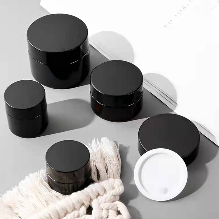 5g 15g 30g 50g 100g 120g frosted clear amber cosmetic glass jar with lid
