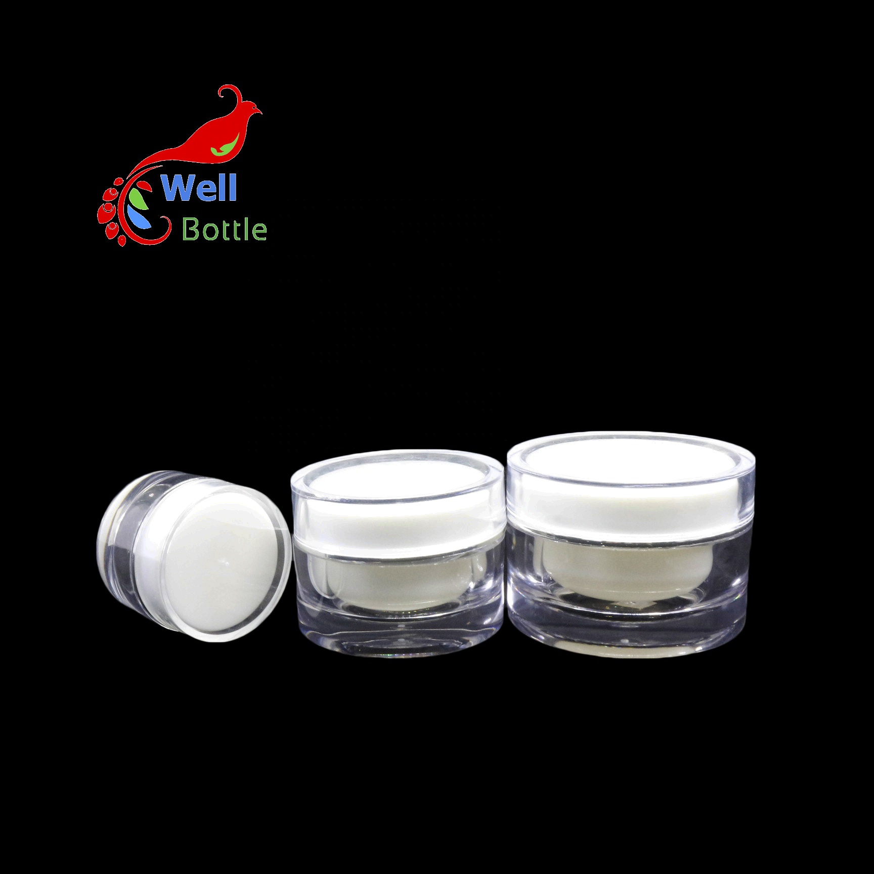 5g 15g 30g 50g 100g 200g acrylic plastic jar double wall container cosmetic cream jar ARB-020C