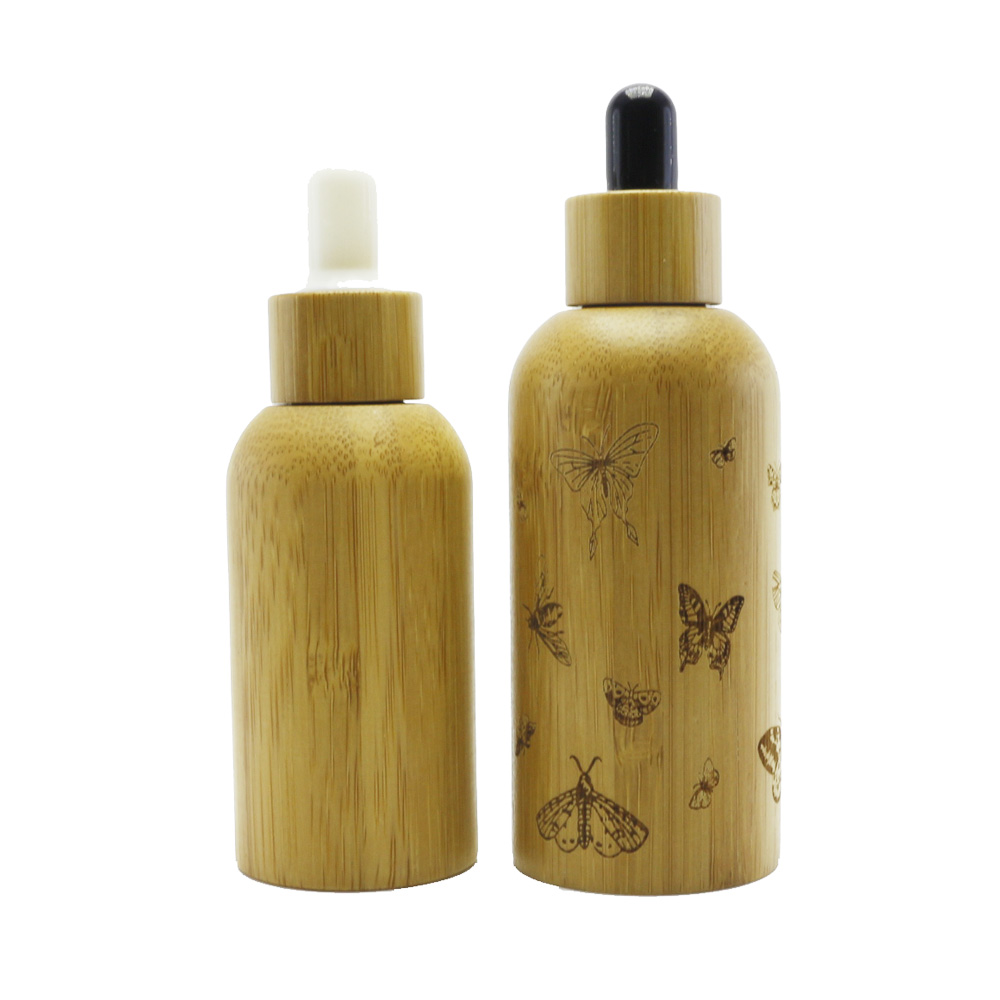5g 15g 30g 50g 100g 200g frosted Glass Jar Bamboo Lid Bamboo Glass cosmetic Jar BP-338K