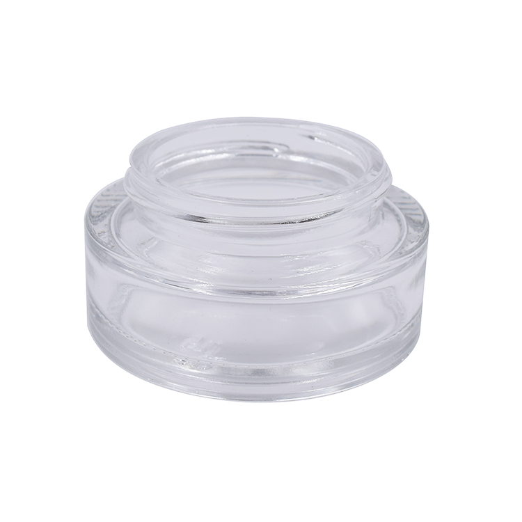 5g 15g 30g 50g 100g Cosmetic packaging clear glass jar with bamboo lid
