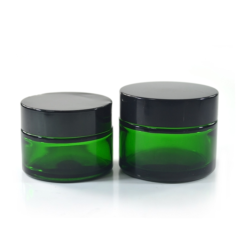 5g 15g 30g 50g 100g Cosmetic packaging round amber green blue clear glass cream jar
