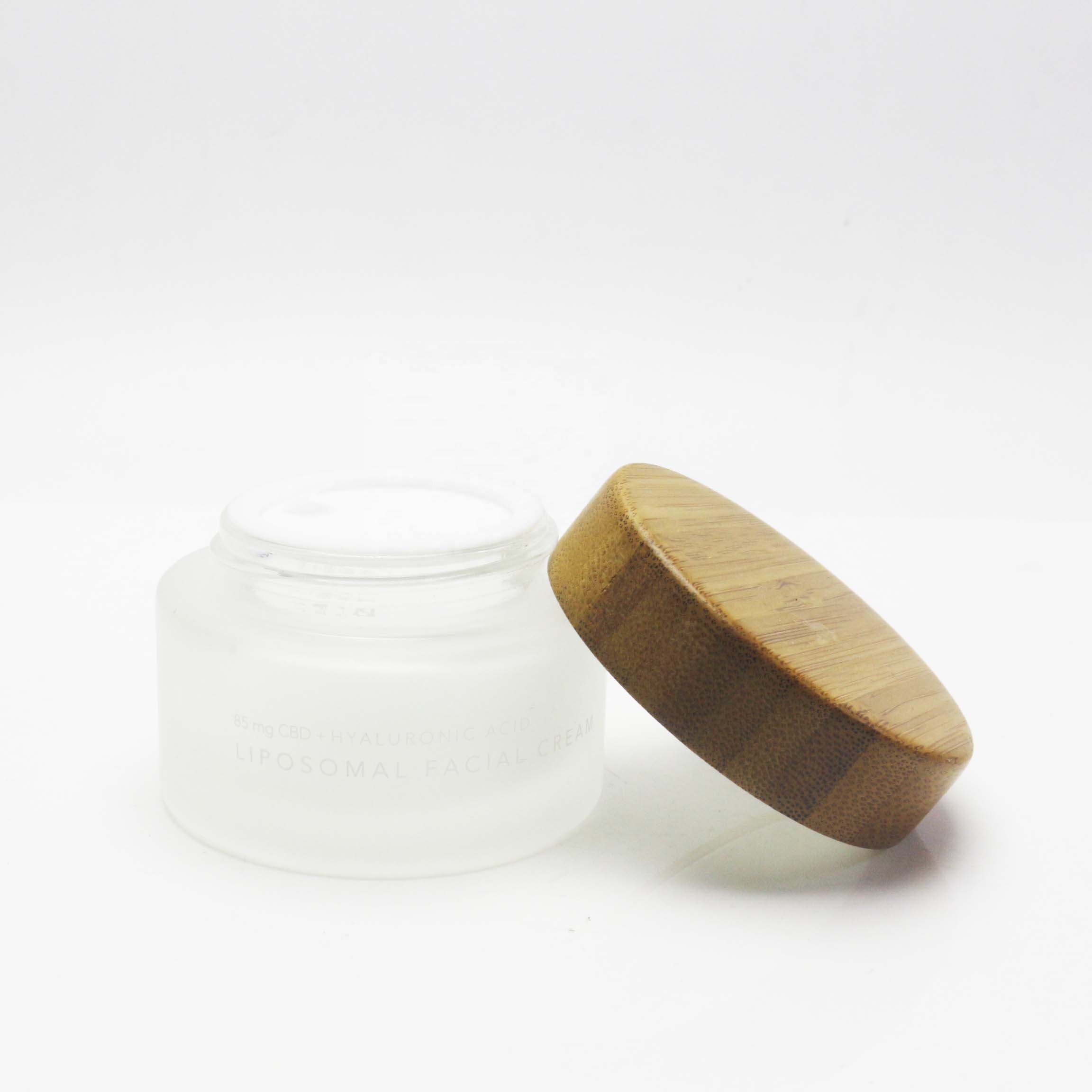 5g 15g 30g 50g 100g bamboo cap exotic spices glass jars with inner in stock GJ-KL28