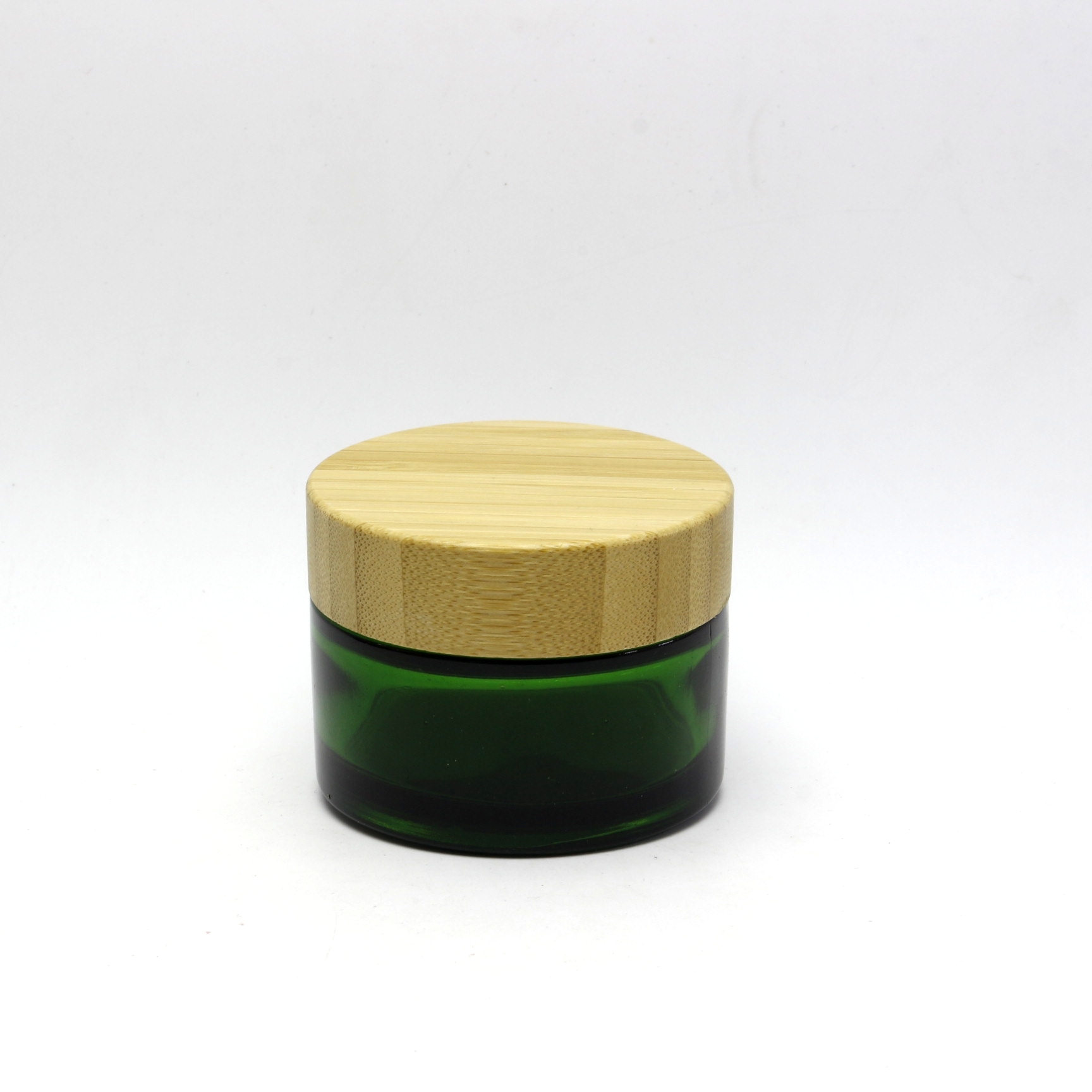 5g 15g 30g 50g 100g cosmetic glass jar for face cream with Eco-friendly bamboo lid GJ-229RL