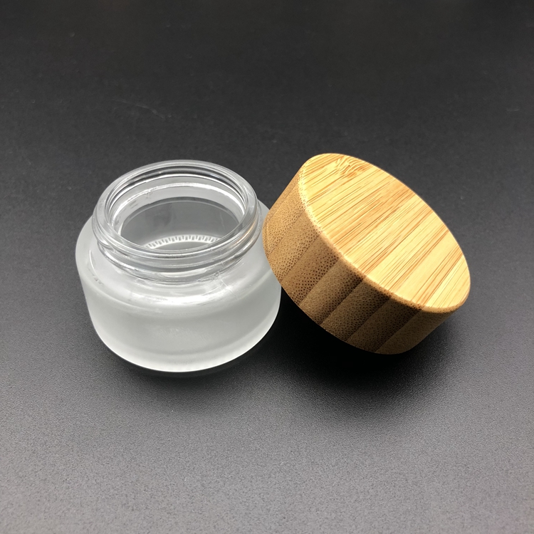 5g 15g 30g 50g 100g eco design cream containers bamboo lid cosmetic jar with bamboo lid