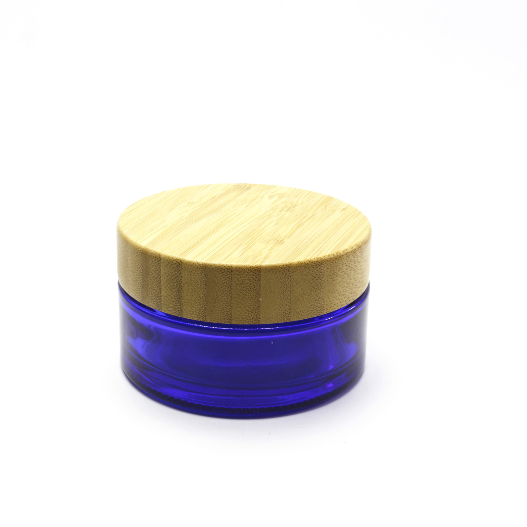 5g 15g 30g 50g 100g face cream glass jar with bamboo lid for cosmetic GJ-227RL