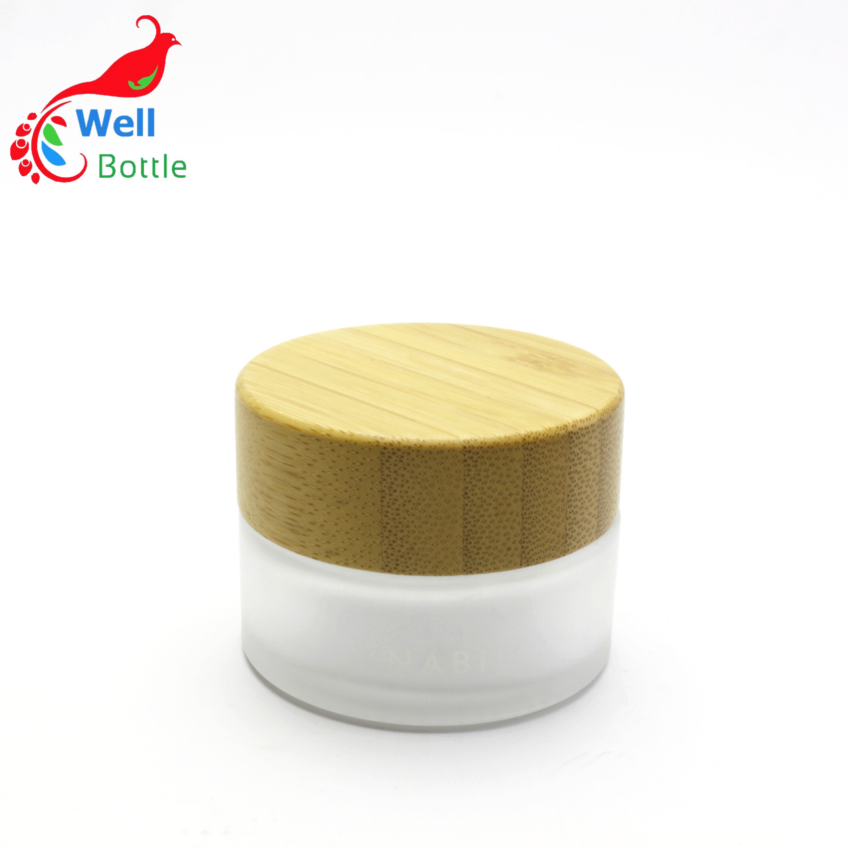 5g 15g 30g 50g 100g glass jar with bamboo lid BJ-152R