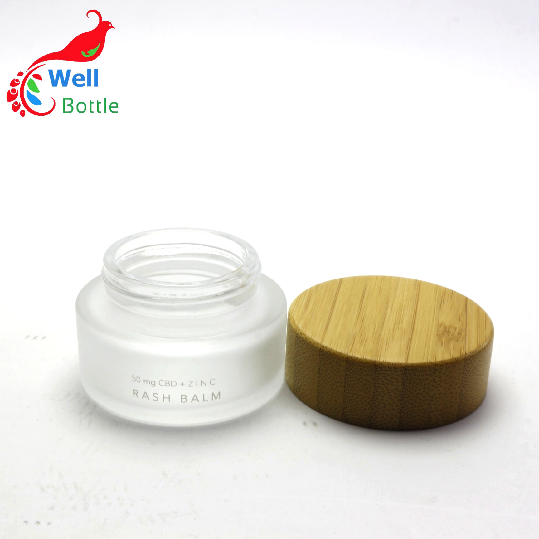 5g 15g 30g 50g 100g glass jar with bamboo lid BJ-152R