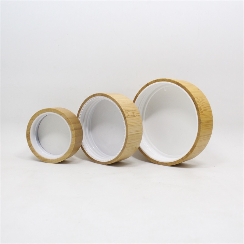 5g 15g 30g 50g 100g round Cosmetic glass Jar bamboo lid cosmetic Face Cream Container