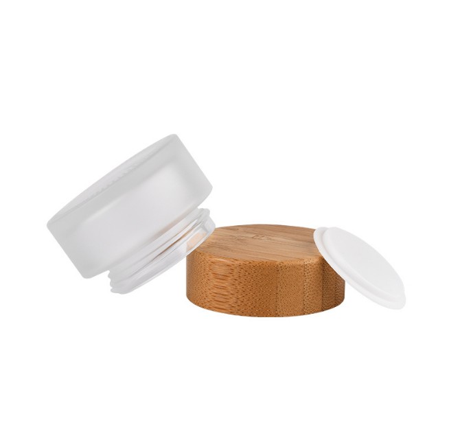 5g 15g 30g 50g 100gBamboo glass jar with glass jars cream