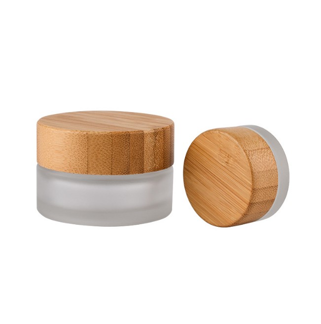 5g 15g 30g 50g 100gjar bamboo lid cosmetic cream jar packaging with 20g glass jar for cosmetic