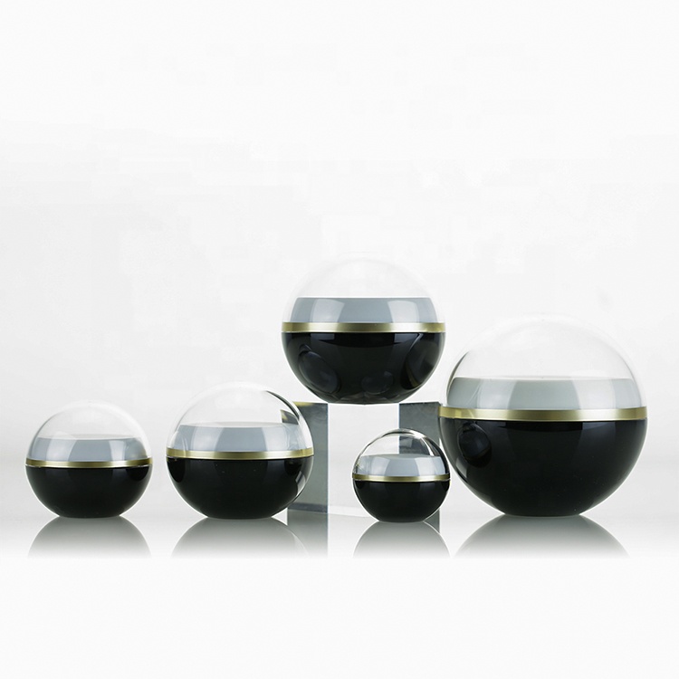 5g 15g 30g 50g 80g 100g Customized Cosmetic Skincare Plastic Acrylic Ball Shape round Cream Jar WE