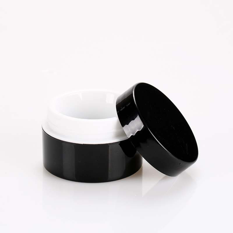5g 15g 30g 50g Custom Nail Gel Polish PP Plastic Jar Wholesale Black Cosmetic Cream Container
