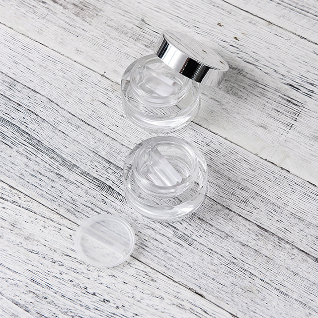 5g 15g 30g 50g Empty Black Square Acrylic Face Cream Jar