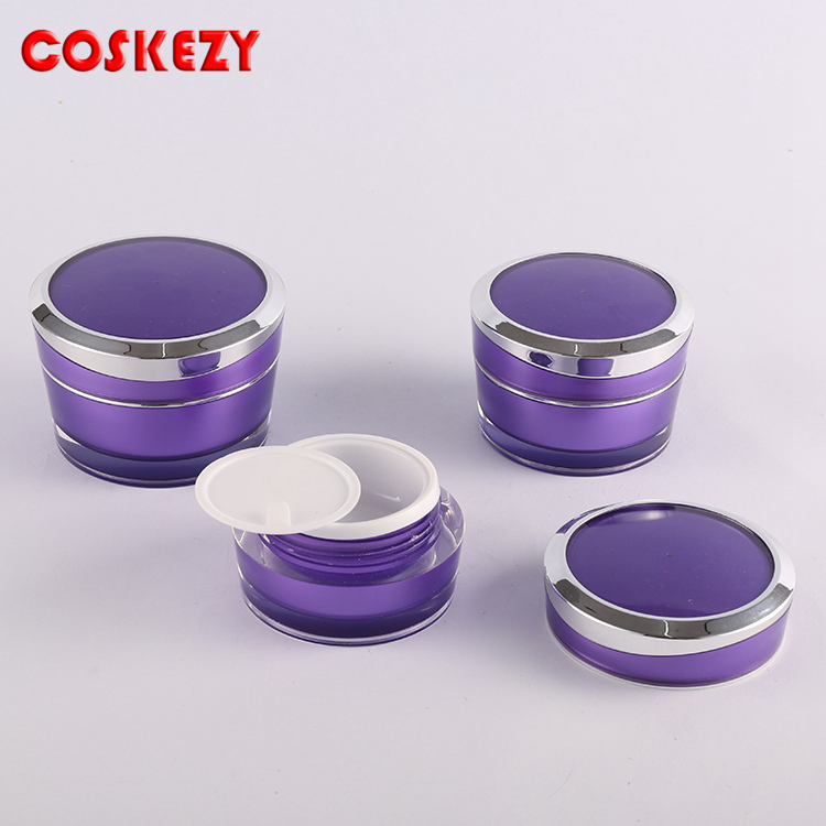5g 15g 30g 50g cream bottle plastic round cream bottle and serum jar for cosmetic packaging