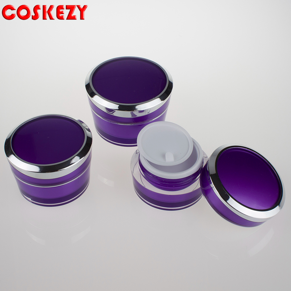 5g 15g 30g 50g cream bottle plastic round cream bottle and serum jar for cosmetic packaging
