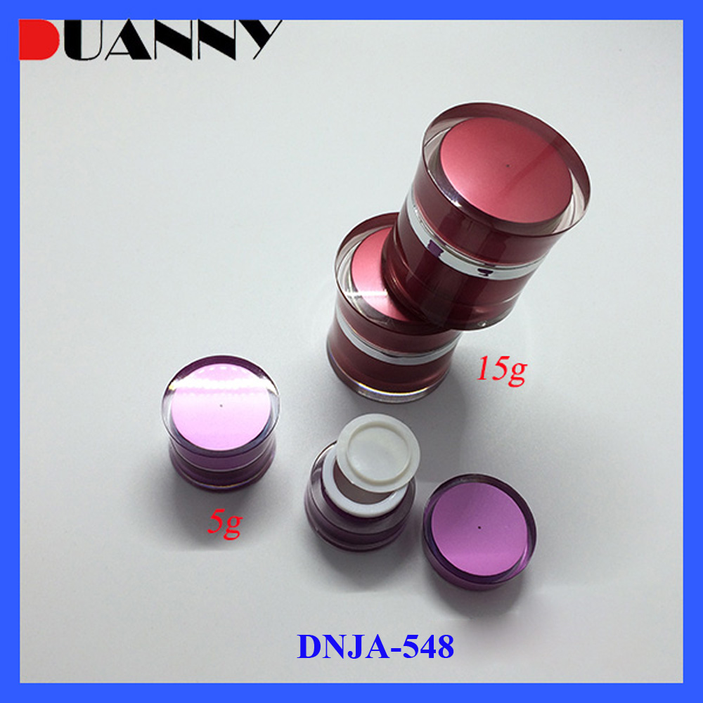 5g 15g 30g 50g waist acrylic cosmetic eco friendly bamboo compostable facial scrub cosmetic packaging jar