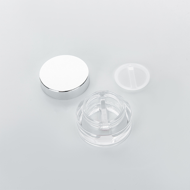 5g 15g 30g Frosted glass Cream Jar With Bamboo Lid