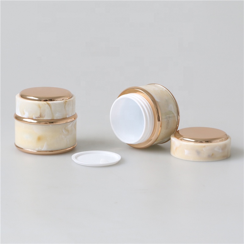 5g 30g 50g black wide mouth plastic cosmetic pp jars with lids