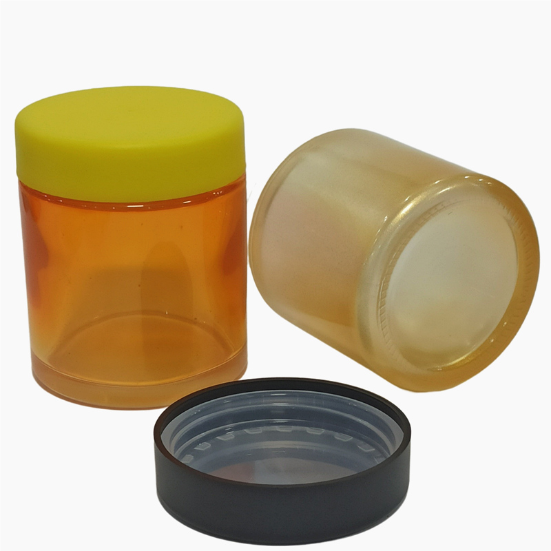 5g 50g 70g 110g 150g 220g black white clear screw child proof weed glass bottles glass jars child proof caps