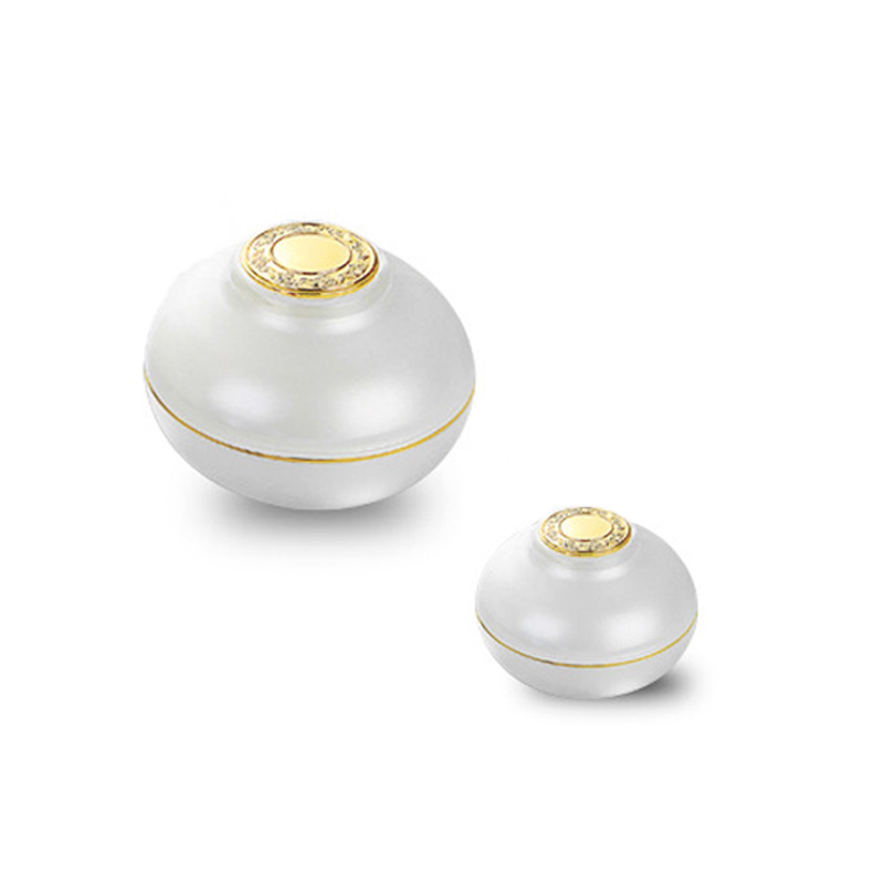 5g 50g Low moq Luxury white cap jar cream acrylic container cream jar for cosmetic plastic cream jars