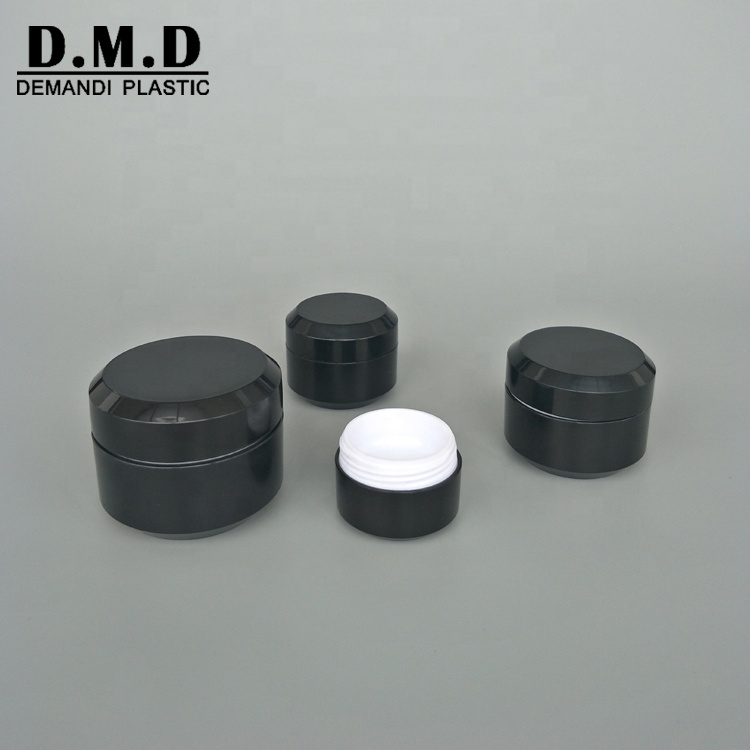 5g 5ml 10ml 15g 30gram 1 oz plastic empty black cosmetic nail uv gel jar