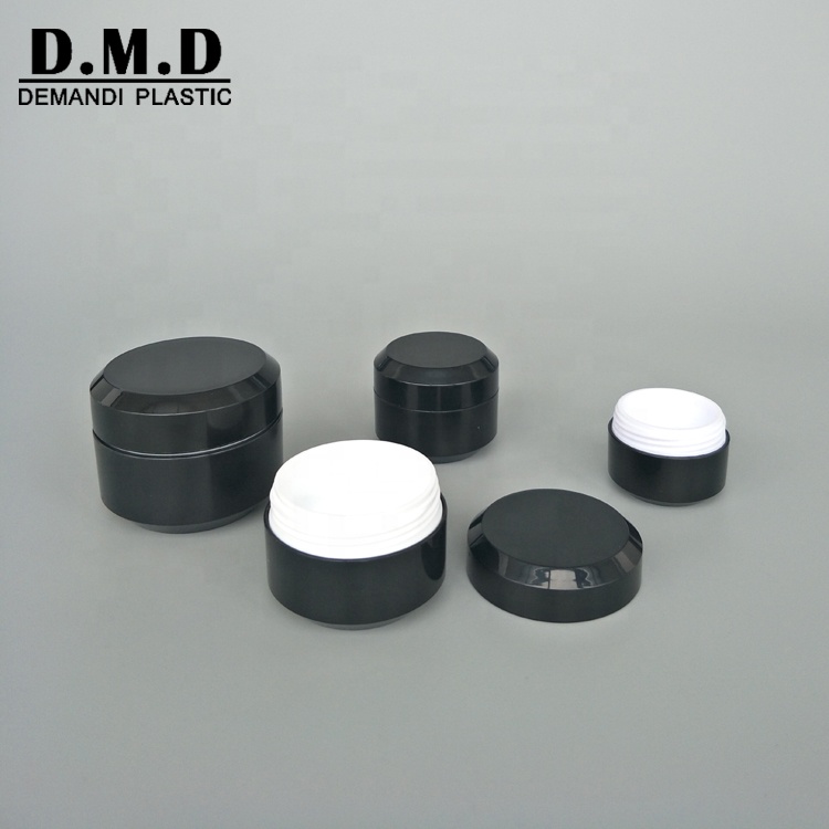 5g 5ml 10ml 15g 30gram 1 oz plastic empty black cosmetic nail uv gel jar