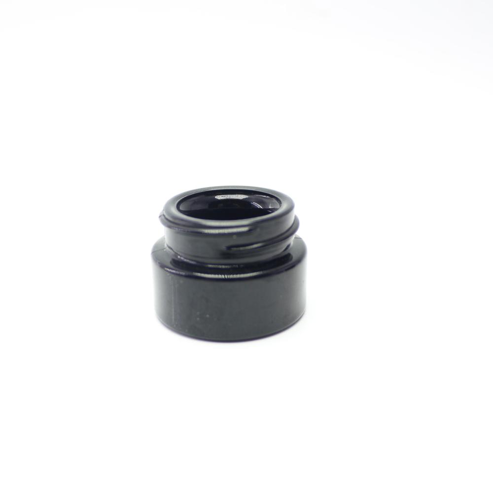 5g 5ml black dark violet glass jar UV gel glass jar with lids DVJ-023C