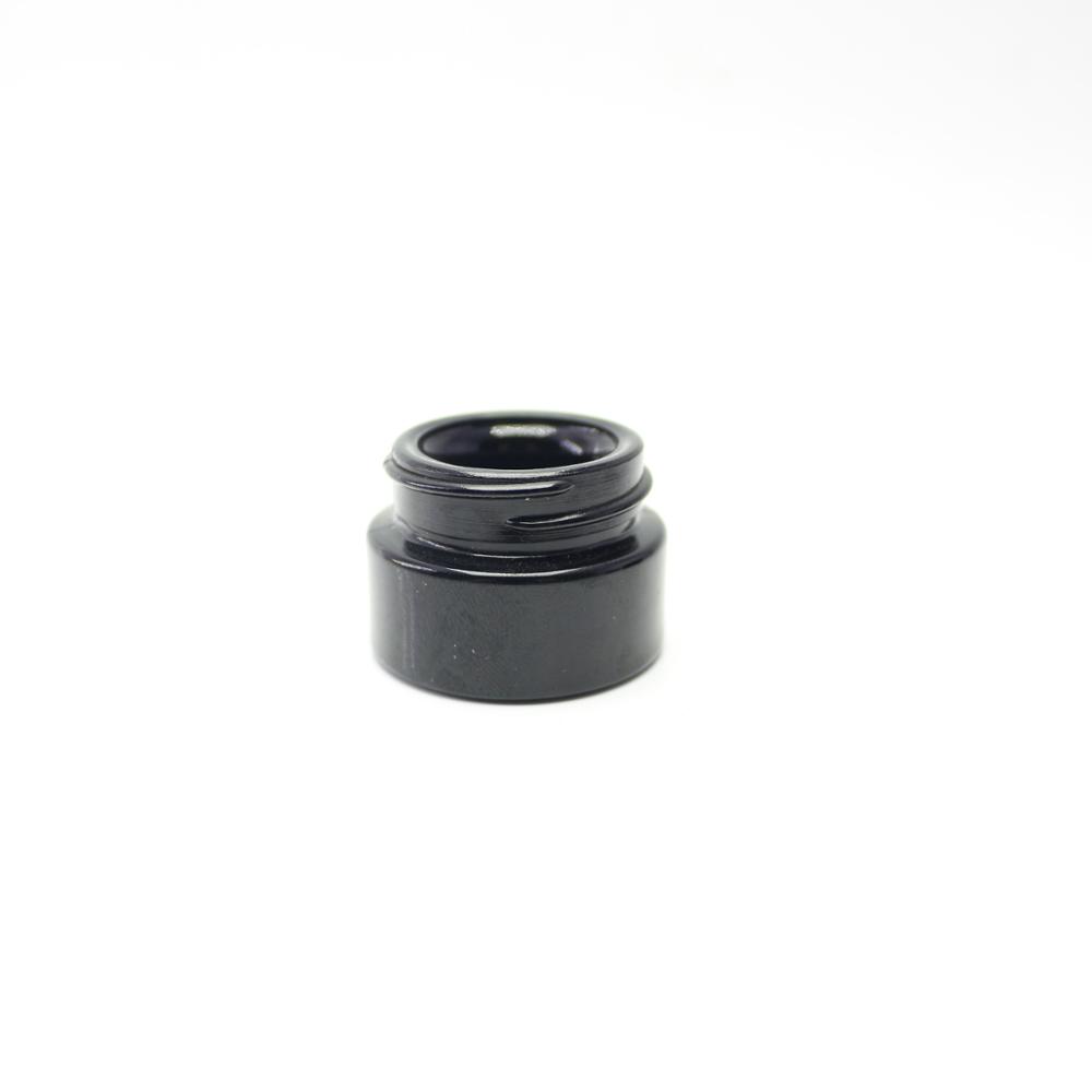5g 5ml black dark violet glass jar UV gel glass jar with lids DVJ-023C