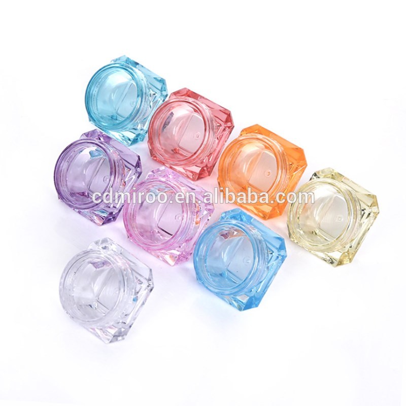 5g/5ml glitter Empty Container Plastic Clear Cosmetic Pot Jars for Eye Shadow, Nails, Powder,Jewelry