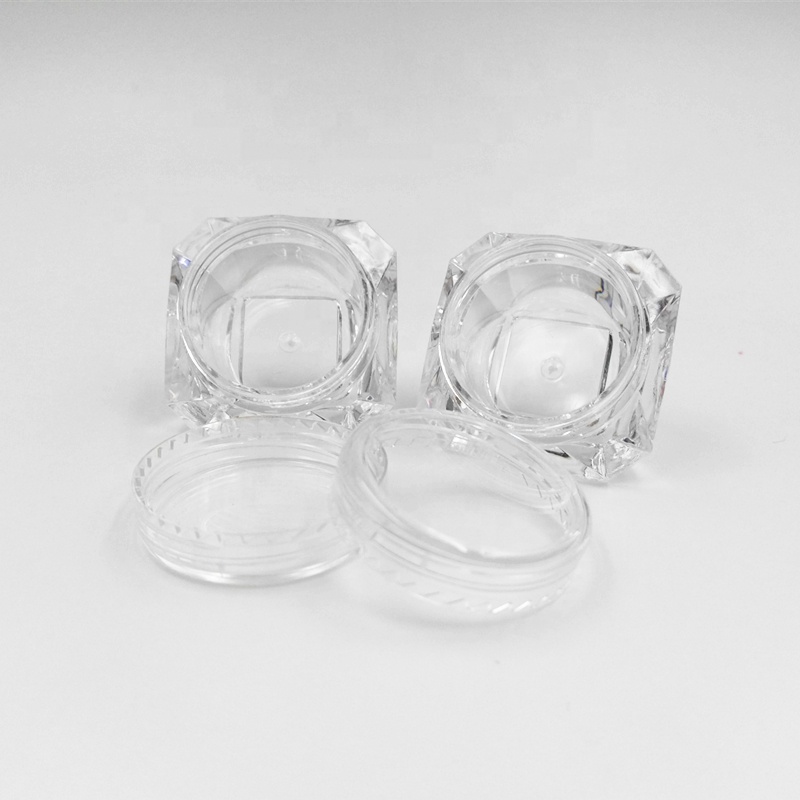 5g/5ml glitter Empty Container Plastic Clear Cosmetic Pot Jars for Eye Shadow, Nails, Powder,Jewelry