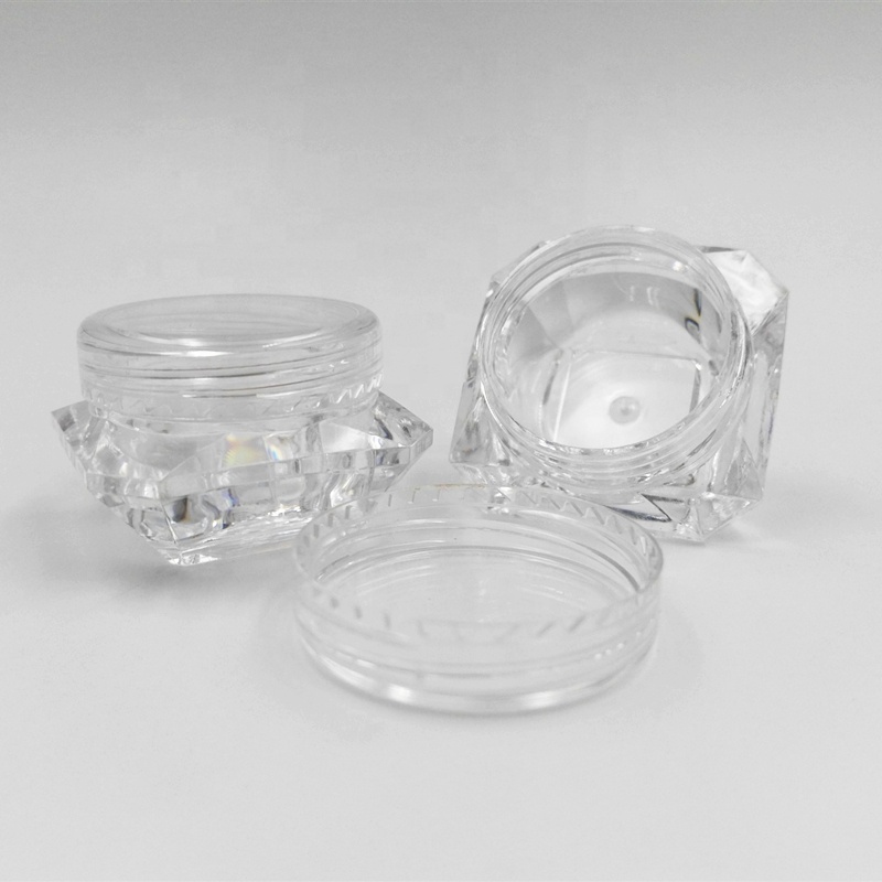 5g/5ml glitter Empty Container Plastic Clear Cosmetic Pot Jars for Eye Shadow, Nails, Powder,Jewelry