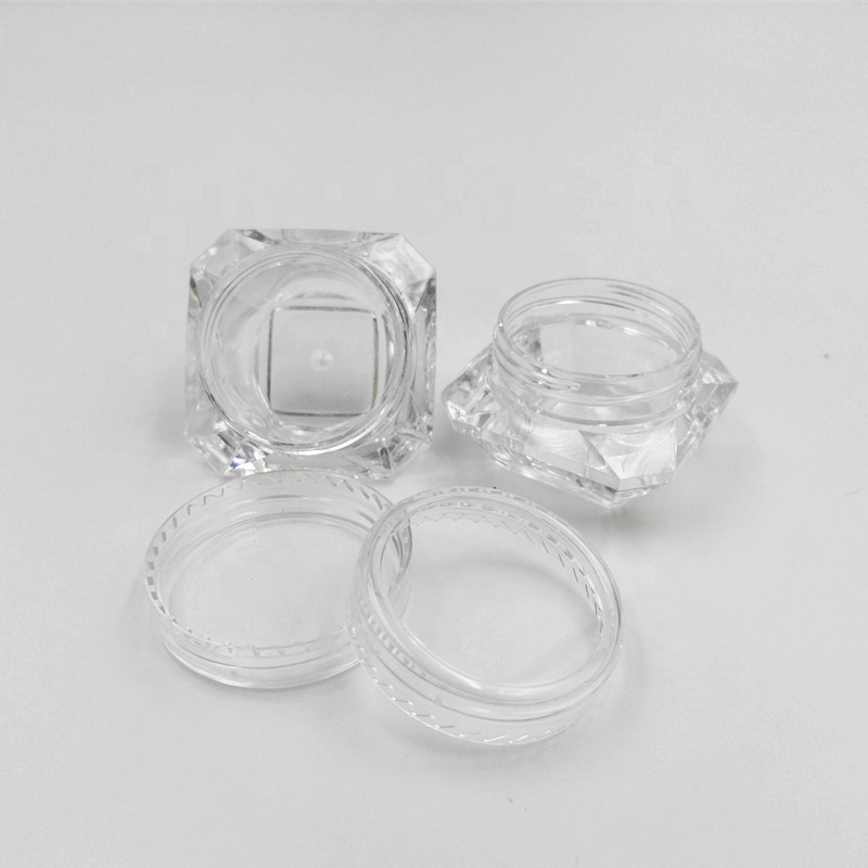 5g/5ml glitter Empty Container Plastic Clear Cosmetic Pot Jars for Eye Shadow, Nails, Powder,Jewelry