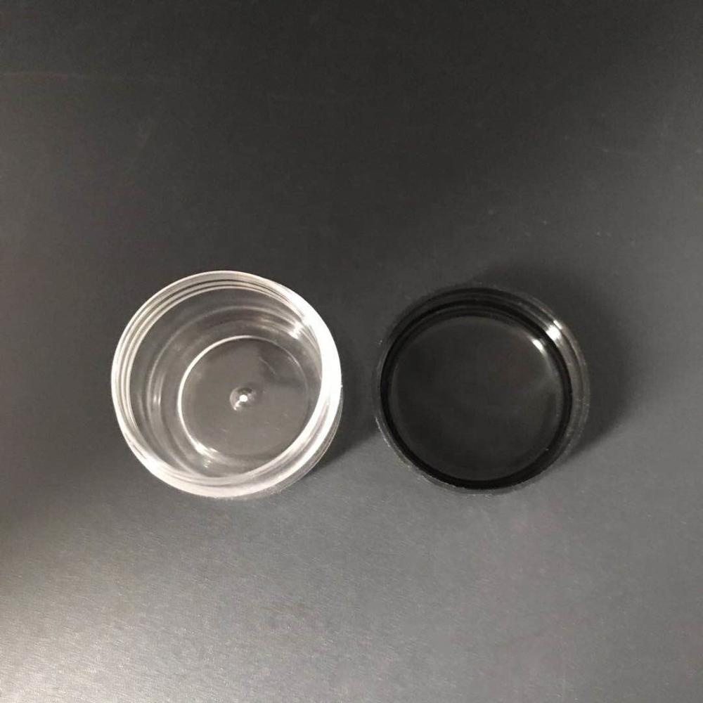 5g 5ml transparent PS plastic round loose powder cosmetic jar cream jar cream case powder case