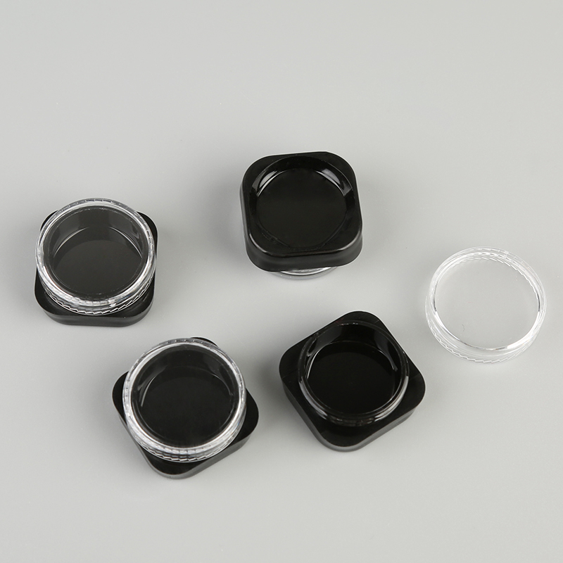 5g 5ml transparent PS plastic round loose powder cosmetic jar nail plastic jar
