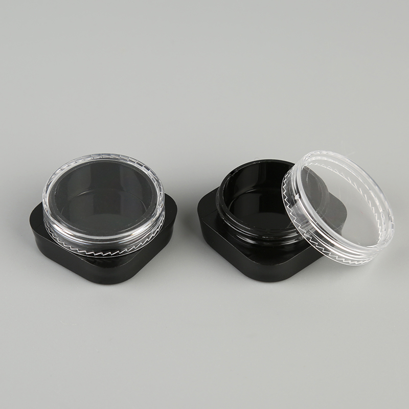 5g 5ml transparent PS plastic round loose powder cosmetic jar nail plastic jar