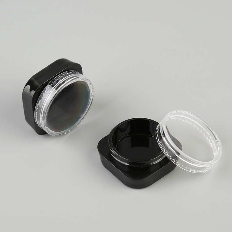 5g 5ml transparent PS plastic round loose powder cosmetic jar nail plastic jar