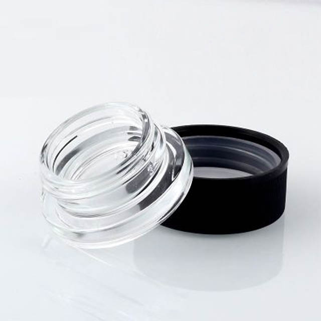 5g 7g Clear Glass Jar 5ml 7ml Child Resistant Cap/Child ProofJar/Child Resistant Bottle