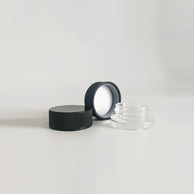 5g 7g Clear Glass Jar 5ml 7ml Child Resistant Cap/Child ProofJar/Child Resistant Bottle