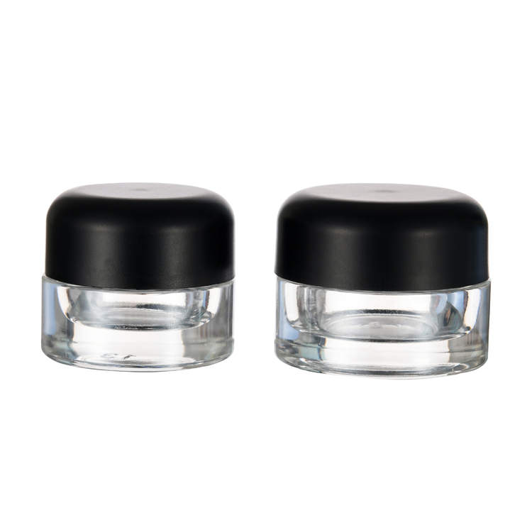 5g 9g glass jar with lid glass jar manufacturers cosmetic jar for weed hemp