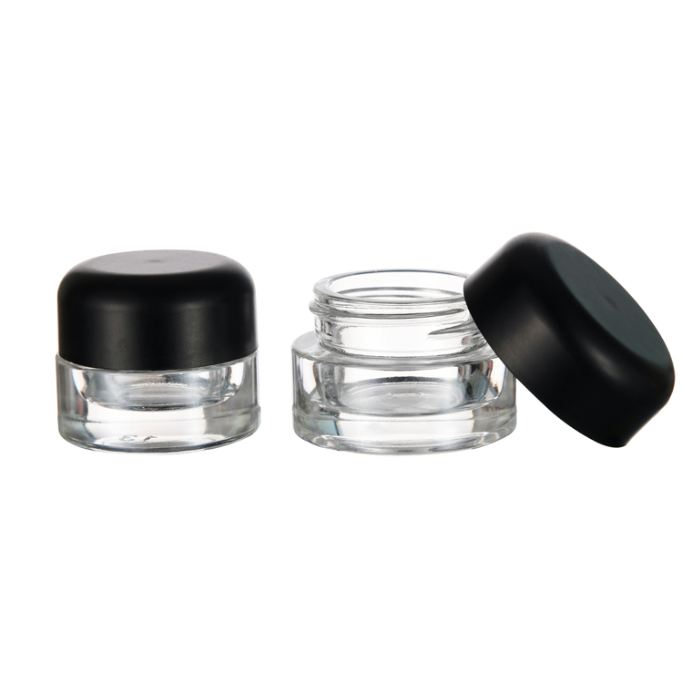 5g 9g glass jar with lid glass jar manufacturers cosmetic jar for weed hemp