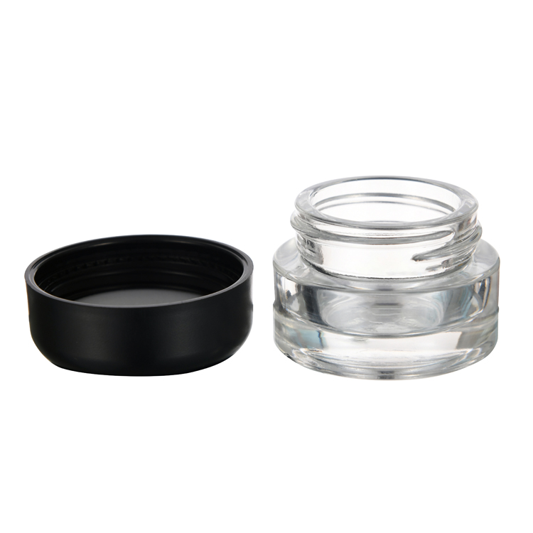 5g 9g glass jar with lid glass jar manufacturers cosmetic jar for weed hemp