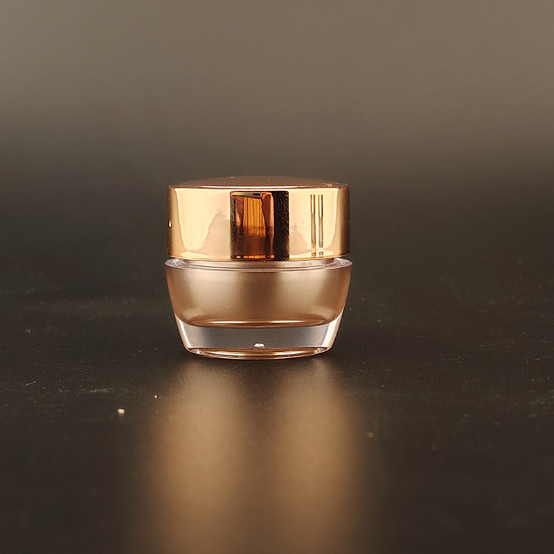 5g Acrylic Jar With Gold Cap 5ml Sample Container For Promotion Eye Cream Gift Cosmetic Sample