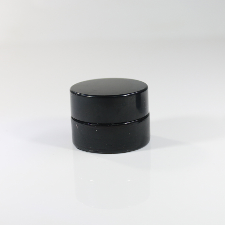 5g Amber glass jar wooden lid hot sale cream bottle 1oz brown glass jar 30ml bamboo lid 50ml cosmetic bottle 100 ml packaging