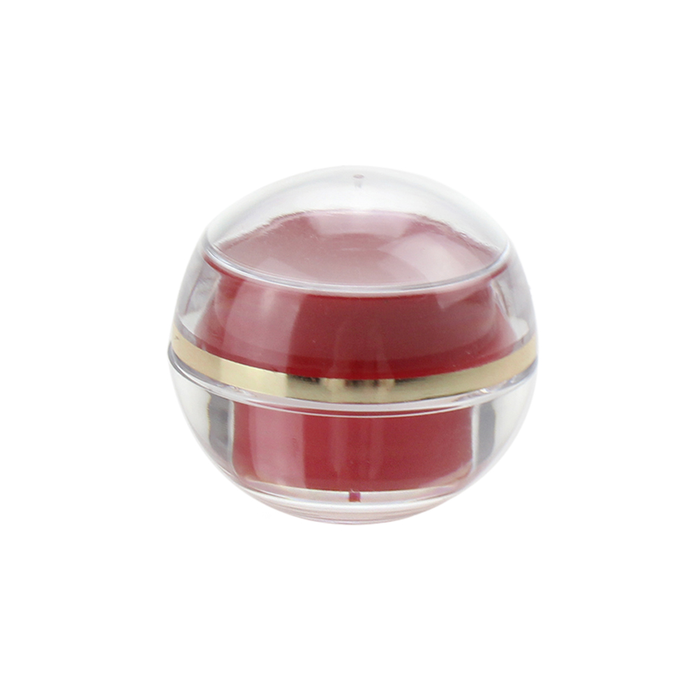 5g Ball Shaped Acrylic Diamond Acrylic Jar,red acrylic cream jar cosmetic containers packaging