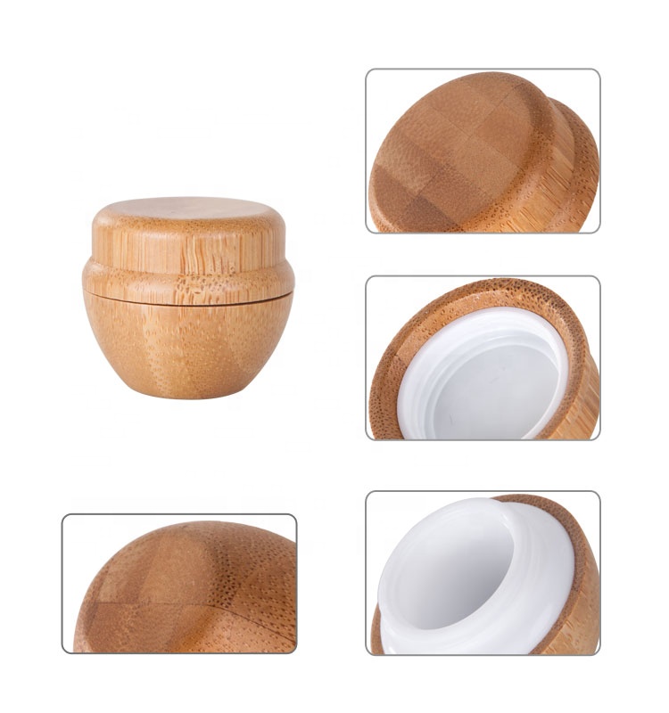 5g Bamboo Plastic Cosmetic Packaging Face Cream Jar