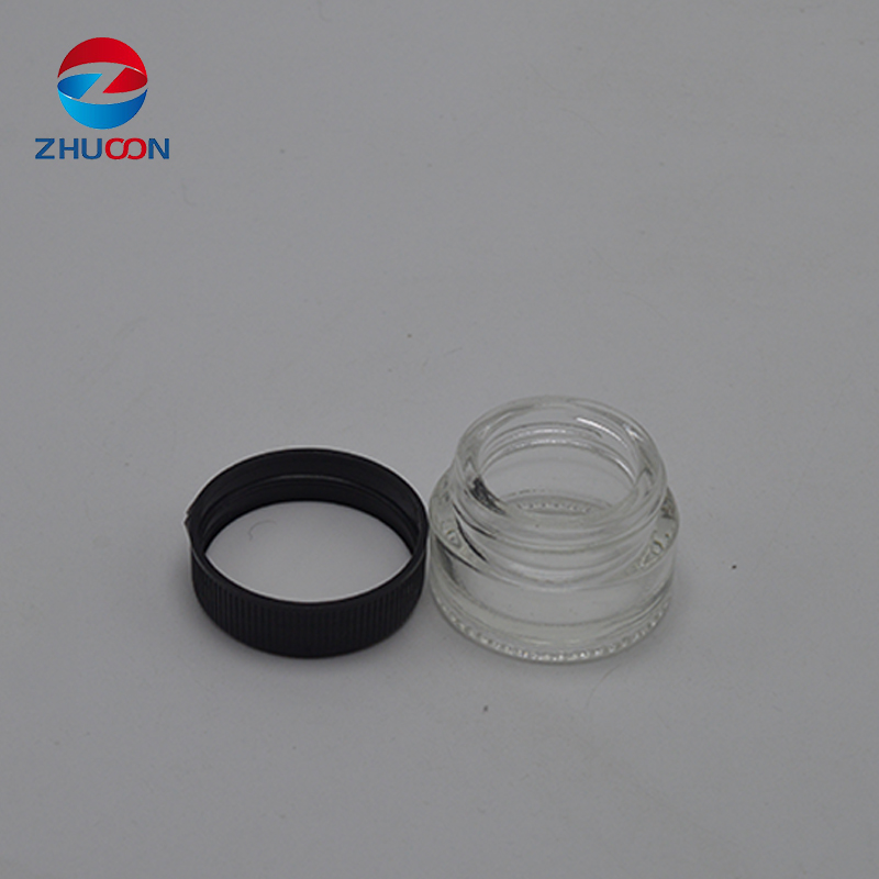 5g Clear Glass Jars Pot with PP Lid 5ML wide mouth cosmetic Sample Storage container For sampling of eyeshadows, Cream