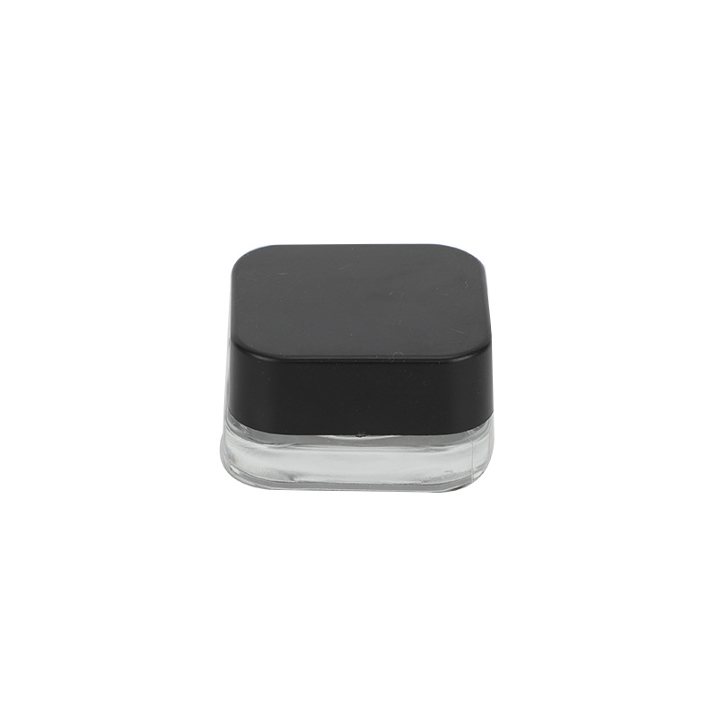 5g Clear glass square eye cream bottle  Cosmetics bottling small sample bottle cream bottle