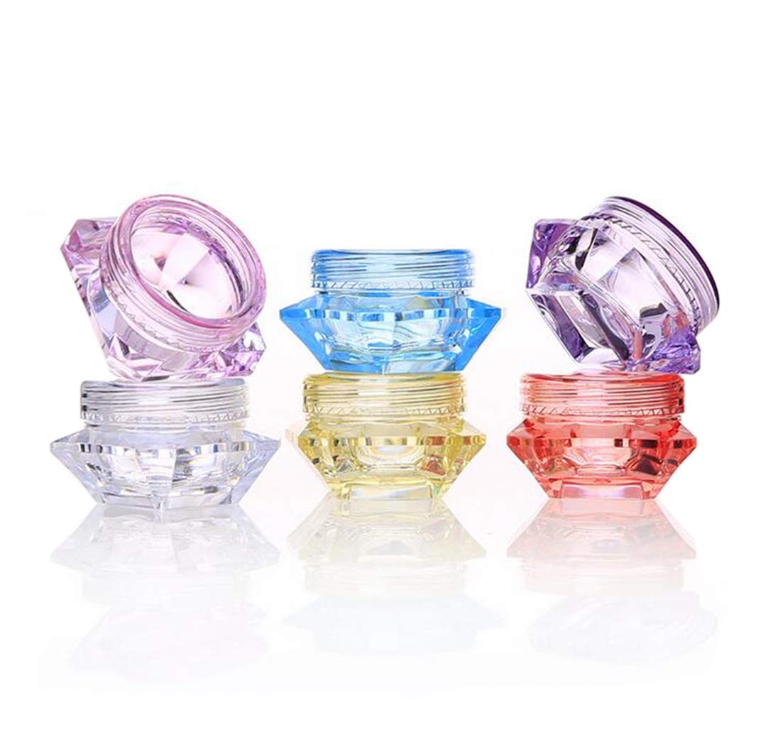 5g Cosmetic Jars Makeup Plastic Jars BPA FREE Samples Lip Balm Containers Empty Plastic Jars Cosmetic Containers Small Plastic