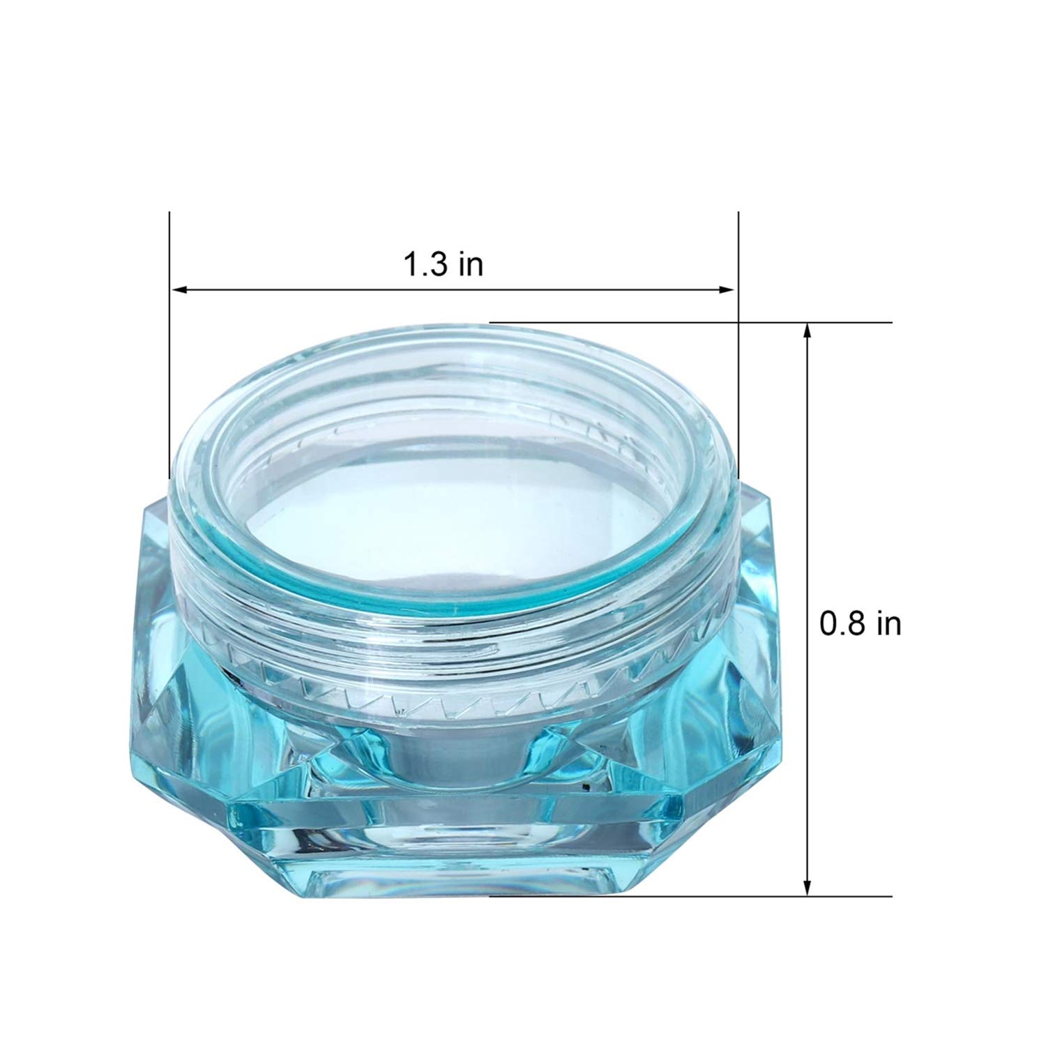 5g Cosmetic Jars Makeup Plastic Jars BPA FREE Samples Lip Balm Containers Empty Plastic Jars Cosmetic Containers Small Plastic